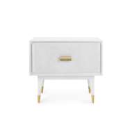 Picture of ELISA 1-DRAWER SIDE TABLE, MOTTLED WHITE