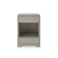 Picture of FEDOR 2-DRAWER SIDE TABLE, MOSS GRAY TWEED