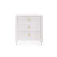 Picture of FAIRFAX 3-DRAWER SIDE TABLE, VANILLA