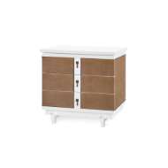 Picture of GRANT 3-DRAWER SIDE TABLE, VANILLA