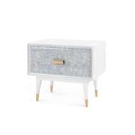 Picture of ELISA 1-DRAWER SIDE TABLE, MOTTLED GRAY