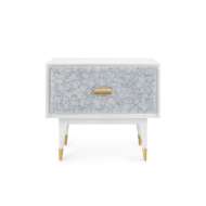 Picture of ELISA 1-DRAWER SIDE TABLE, MOTTLED GRAY