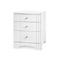 Picture of FLANDERS 3-DRAWER SIDE TABLE, WHITE PEARL