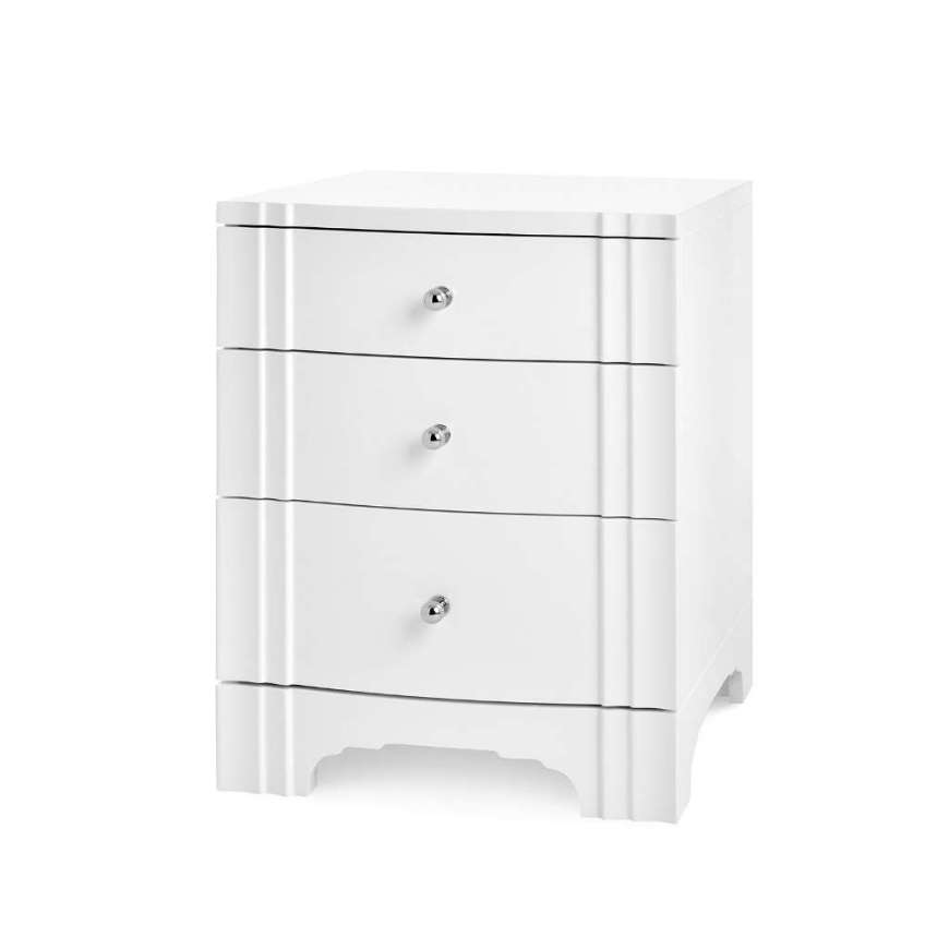 Picture of FLANDERS 3-DRAWER SIDE TABLE, WHITE PEARL