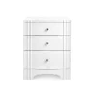 Picture of FLANDERS 3-DRAWER SIDE TABLE, WHITE PEARL