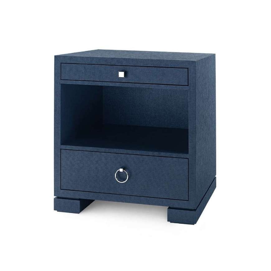 Picture of FRANCES 2-DRAWER SIDE TABLE, DEEP NAVY