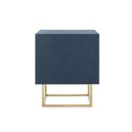 Picture of CUBIK 2-DRAWER SIDE TABLE, BLUE STEEL