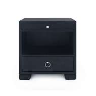 Picture of FRANCES 2-DRAWER SIDE TABLE, SATIN BLACK