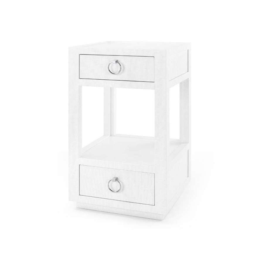 Picture of CAMILLA 2-DRAWER SIDE TABLE, CHIFFON WHITE