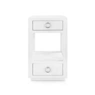 Picture of CAMILLA 2-DRAWER SIDE TABLE, CHIFFON WHITE