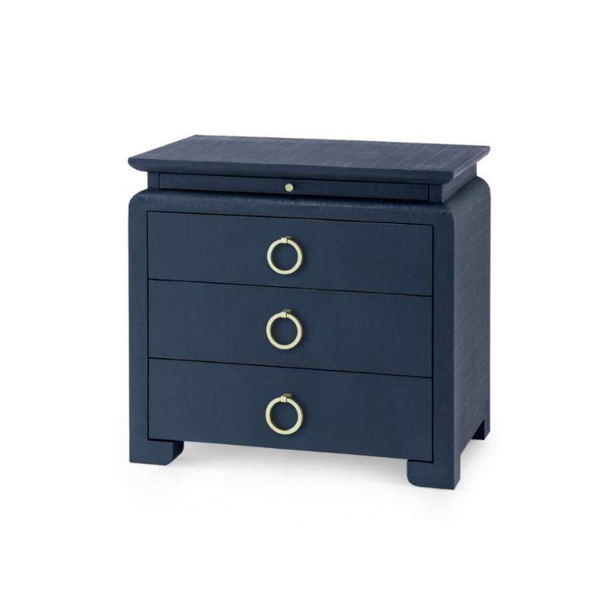 Picture of ELINA 3-DRAWER SIDE TABLE, STORM BLUE