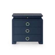 Picture of ELINA 3-DRAWER SIDE TABLE, STORM BLUE