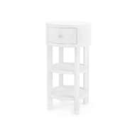 Picture of CLAUDETTE 1-DRAWER ROUND SIDE TABLE, CREAM