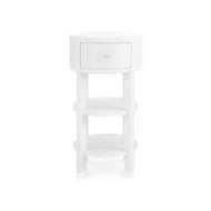 Picture of CLAUDETTE 1-DRAWER ROUND SIDE TABLE, CREAM