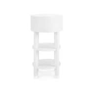 Picture of CLAUDETTE 1-DRAWER ROUND SIDE TABLE, CREAM