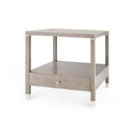 Picture of ALESSANDRA 1-DRAWER SIDE TABLE, TAUPE GRAY