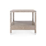 Picture of ALESSANDRA 1-DRAWER SIDE TABLE, TAUPE GRAY