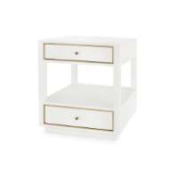 Picture of CARMEN 2-DRAWER SIDE TABLE, CHIFFON WHITE