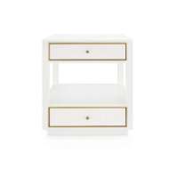 Picture of CARMEN 2-DRAWER SIDE TABLE, CHIFFON WHITE