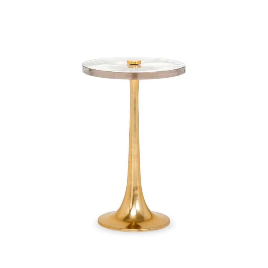 Picture of ANTONIA SIDE TABLE, POLISHED BRASS