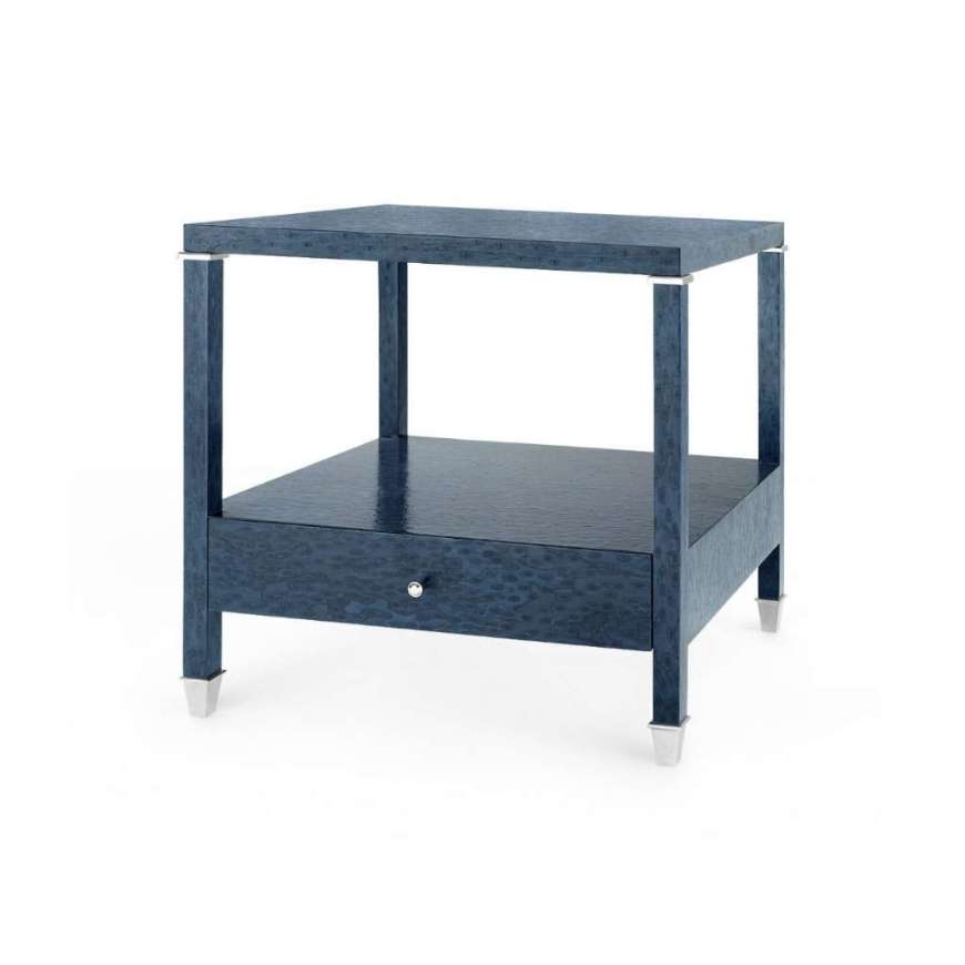 Picture of ALESSANDRA 1-DRAWER SIDE TABLE, DEEP NAVY