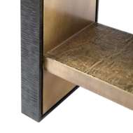 Picture of ODEON CONSOLE, ANTIQUE BRASS AND DARK BRONZE