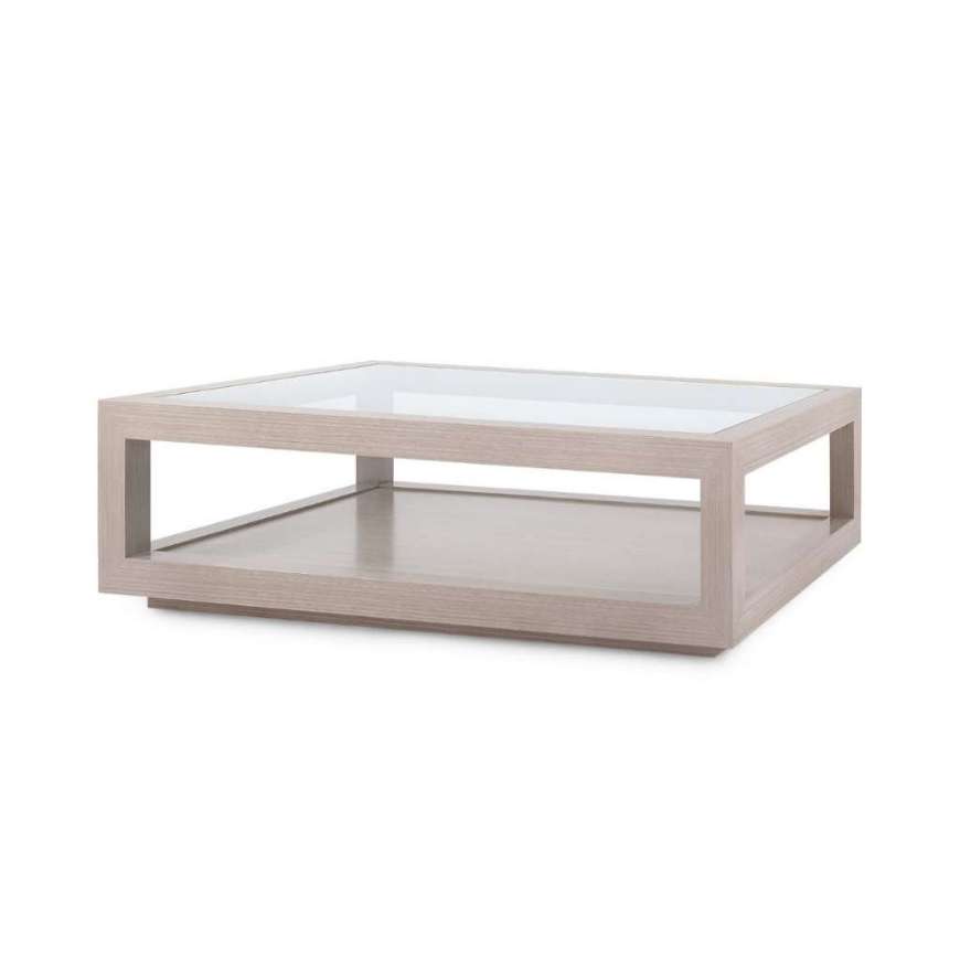 Picture of GAVIN LARGE RECTANGULAR COFFEE TABLE, TAUPE GRAY