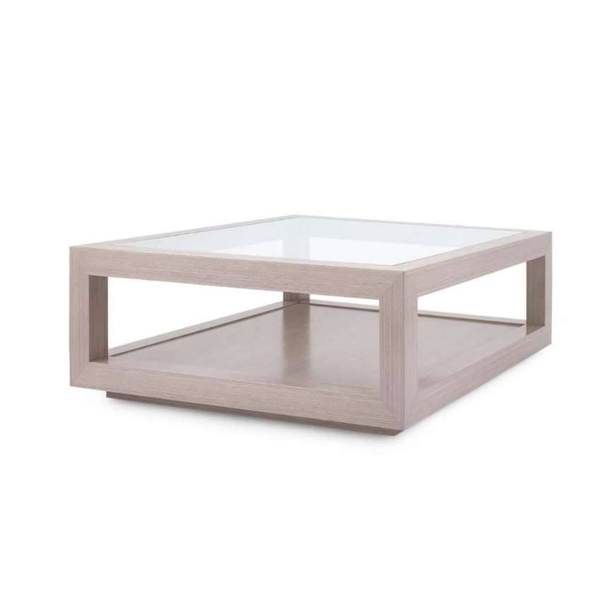 Picture of GAVIN LARGE SQUARE COFFEE TABLE, TAUPE GRAY