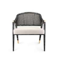 Picture of EDWARD LOUNGE CHAIR, JET BLACK