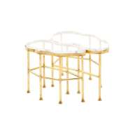 Picture of CRISTAL COFFEE TABLE, GOLD LEAF