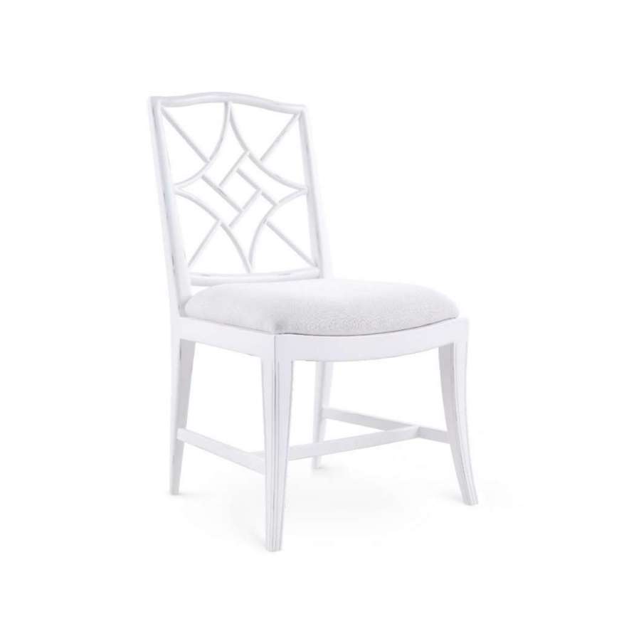 Picture of EVELYN SIDE CHAIR, DISTRESSED EGGSHELL WHITE