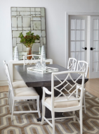 Picture of EVELYN SIDE CHAIR, DISTRESSED EGGSHELL WHITE