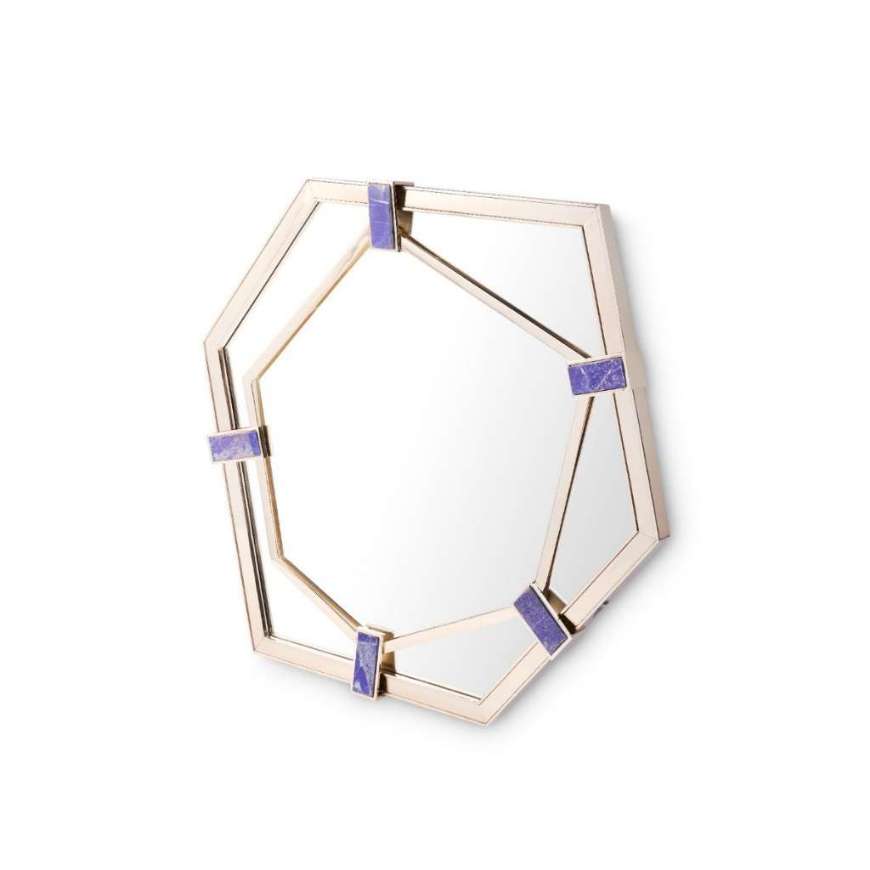 Picture of GRETA MIRROR, POLISHED BRASS