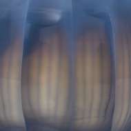 Picture of LIDA VASE, INDIGO SMOKE