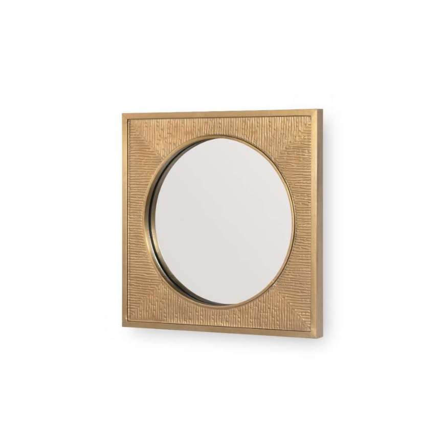 Picture of MARTINA SMALL MIRROR, ANTIQUE BRASS