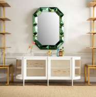 Picture of ROMANO WALL MIRROR, PERIDOT GREEN