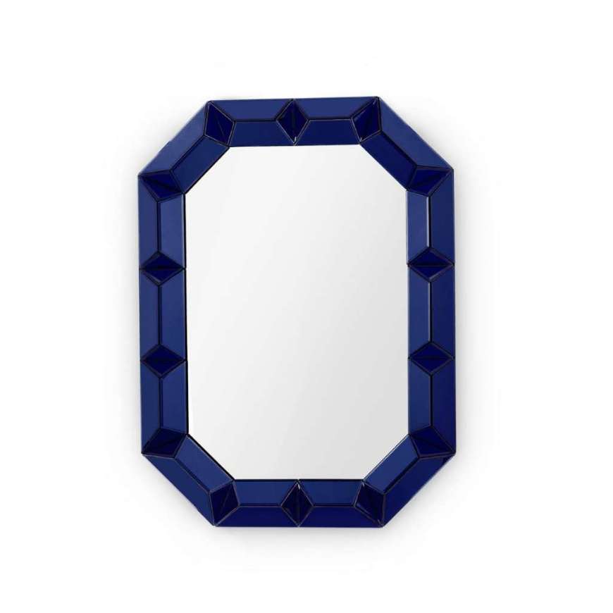 Picture of ROMANO WALL MIRROR, SAPPHIRE BLUE