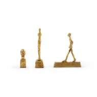 Picture of THREE FORMS SET OF 3 STATUES, GOLD LEAF