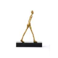 Picture of WALKING MAN STATUE, GOLD LEAF