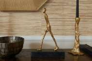 Picture of WALKING MAN STATUE, GOLD LEAF