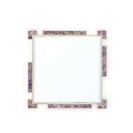 Picture of THALIA MIRROR, POLISHED BRASS AND AMETHYST