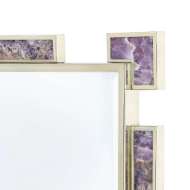 Picture of THALIA MIRROR, POLISHED BRASS AND AMETHYST