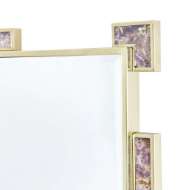 Picture of THALIA LARGE MIRROR, POLISHED BRASS AND AMETHYST