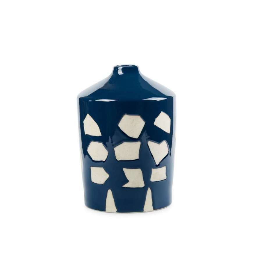 Picture of TAYLOR VASE, DEEP BLUE AND WHITE