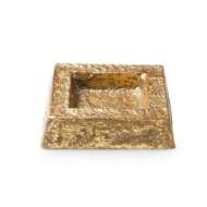 Picture of SQUARE BOWL, GOLD LEAF