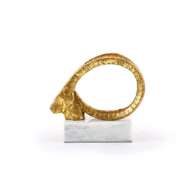 Picture of SPIRAL HORN STATUE, GOLD LEAF