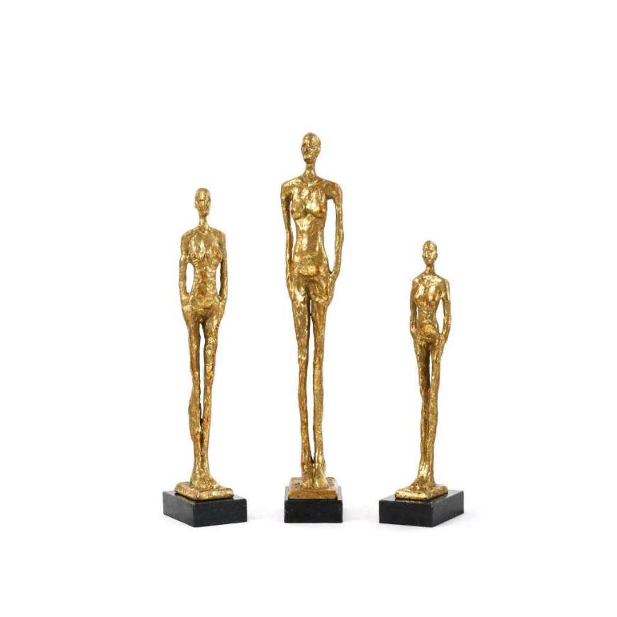 Picture of MILES STATUES - SET OF 3 STATUES, GOLD LEAF