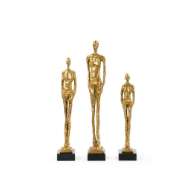 Picture of MILES STATUES - SET OF 3 STATUES, GOLD LEAF