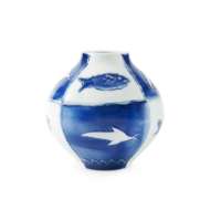 Picture of MALAGA VASE, BLUE AND WHITE