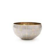 Picture of LOOM MEDIUM  BOWL, SILVER AND BRASS